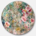 thumbnail image 1 of Designart 'Flower Shower III' Art Mural Rond en Métal Style Ferme, 1 of 3