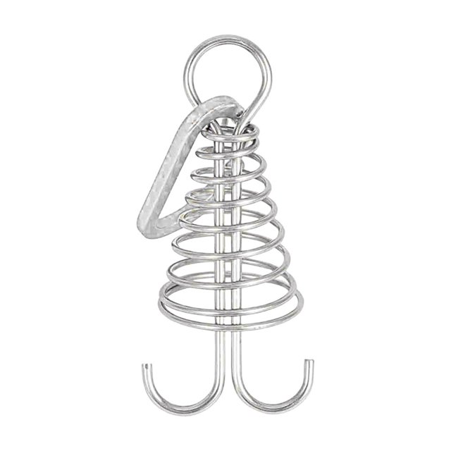 Octopus Deck Peg Spiral Shaped Adjustable Spring Durable Outdoor Camping Octopus Rope Buckle with Carabiner Hook for Hiking