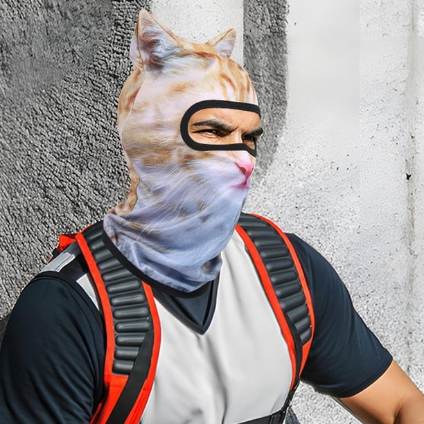 3D Cat Ski Balaclava Sheisty Face Mask with Ears, Cute Full Face