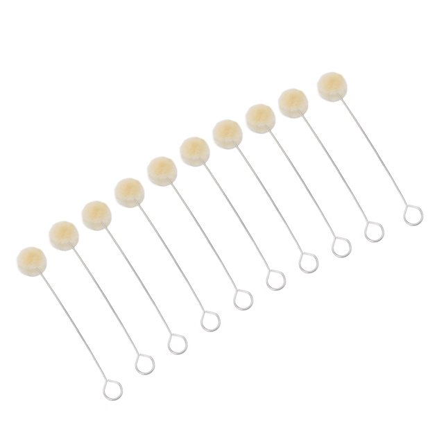 Wool Daubers, 100Pcs Metal Handle Widely Leather Dye Dauber For Coloring