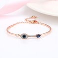 thumbnail image 1 of gold-plated crystal evil eye bracelet, 1 of 5