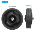 thumbnail image 2 of Unique Bargains 4.5" Universal Air Compressor Wheel with 0.5" Hole for Easy Mobility, Black 2 Pack, 2 of 5