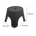 thumbnail image 2 of OUNONA Nonslip Foot Stool for Shoe Changing Rectangular Black 1Pcs, 2 of 7