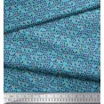 thumbnail image 3 of Soimoi Viscose Chiffon Fabric Cross Sign,Triangle & Toucan Bird Decor Fabric Printed Yard 42 Inch Wide, 3 of 3