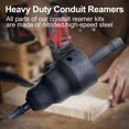 thumbnail image 3 of Powered conduit reamer with modified drill bit suitable for mounting on a power drill chuck, 3 of 8