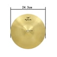 thumbnail image 2 of CTIRCHIU Ensemble de Tambours Léger Doré Cymbale Crash avec Construction en Métal Robuste et Design Simple et Élégant, 2 of 8