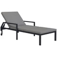 thumbnail image 1 of Outsunny Chaise Longue en Osier avec Dossier Réglable à 5 Niveaux - Ensemble de 1, Gris Pâle, 1 of 10