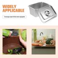 thumbnail image 3 of OULII Compost Bin Countertop 1Pack Stainless Steel Compost Bin For Kitchen Counter Top Food Waste Collection Silver, 3 of 8