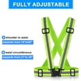 thumbnail image 3 of Safety Vest Reflective Running Gear, Adjustable Safety Vests for Men, 3 of 4