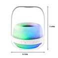 thumbnail image 3 of TopLLC Bluetooth Speaker With Lights Color Changing Portable Wireless Speaker LED Lighting Themes,Bluetooth Audio,Bluetooth Speaker Stereo Sound, 3 of 9