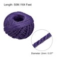thumbnail image 2 of Unique Bargains 164 Feet 2mm Jute Twine, Jute Rope, Jute String Cords Purple, 2 of 6