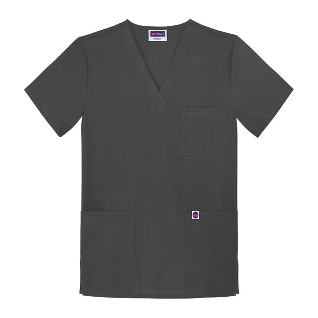 Sivvan Haut d'Uniforme Unisexe à Col en V à 3 Poches (Offert en 15 Couleurs)