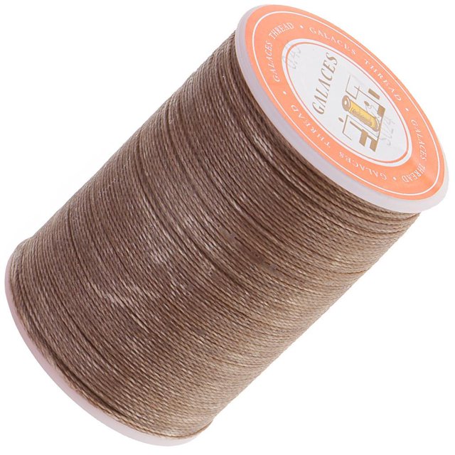 85M 0.45mm Polyester Leather Sewing Machine ed Thread Cord for Leather Coffee 1
