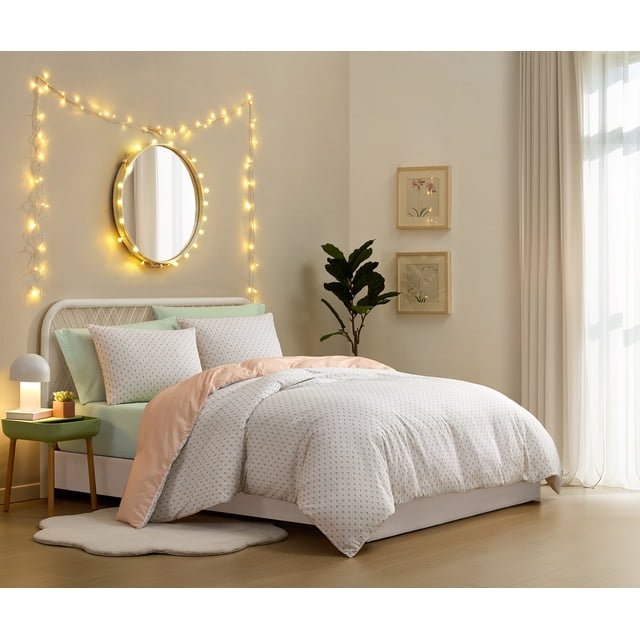 Ensemble de couette dans un sac Mainstays Rentrée des classes, imprimée, 100 % coton - 7 pièces