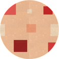 thumbnail image 1 of Ahgly Company Tapis d'Intérieur Lavables en Machine, Ronds, Transitionnels, Orange Vif, 7' Ronds, 1 of 7