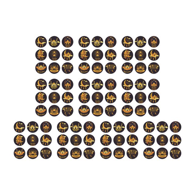 simhoa Multipurpose Eid Mubarak Stickers Labels Diary Stickers for Banquet Party Events D