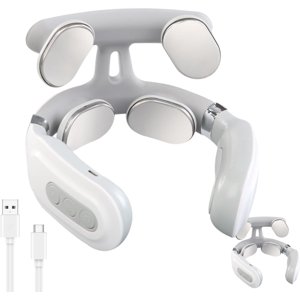 Vitality Magic Pro 2.0 Massaire de cou 2025 Mise à jour avec chaleur - 4 masseur électrique à tête, 6 Modes & 15 Niveaux d'intensité, design ergonomique mains libres pour le cou & Soulagement de la douleur à l'épaule