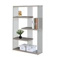 thumbnail image 2 of Monarch 4 Shelf Glass Bookcase in Dark Taupe, 2 of 2