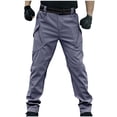 thumbnail image 1 of cllios Pantalon Tactique pour Hommes à Multiples Poches Pantalon Cargo de Randonnée Pantalon de Travail Léger pour Hommes Construction Pantalon de Travail Résistant à l'Eau, 1 of 4