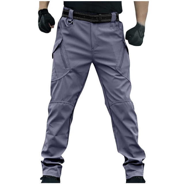 cllios Pantalon Tactique pour Hommes à Multiples Poches Pantalon Cargo de Randonnée Pantalon de Travail Léger pour Hommes Construction Pantalon de Travail Résistant à l'Eau