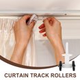 thumbnail image 4 of Miangastore 20pcs Ceiling Curtain Track Pulleys Curtain Track Rollers Drapery Rail Sliding Glider for Windows, 4 of 8