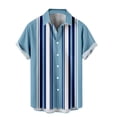 thumbnail image 2 of EGNMCR T-Shirt Décontracté à Manches Courtes Style Hawaïen d'Été pour Homme, 2 of 5