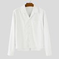 thumbnail image 4 of Kaemgyyd Spring Fall Shirts for Men Casual Corduroy Jacket Button down Long Sleeve Overshirt Loose Stylish Work Shackets, 4 of 7