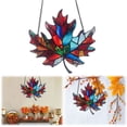 thumbnail image 1 of BKRE Exquisite Maple Leaf Ornament Decorative Hanging Charm For Home Garden And Festival, 1 of 6