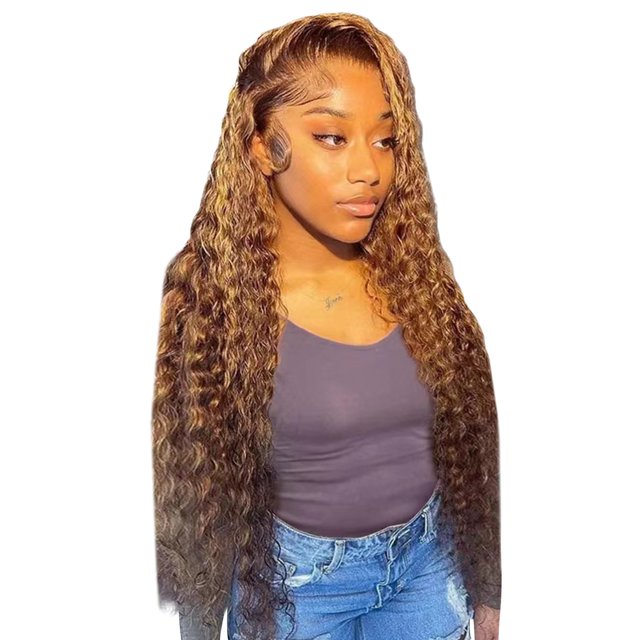 Perruque Lace Front Transparente Frontale Sans Colle en Cheveux Humains pour Femmes Noires