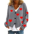 thumbnail image 2 of LOVZFMLL Cardigan for Women‘s Casual Cardigan Button Printed Fashion Jacket Coat, 2 of 4