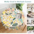 thumbnail image 4 of Floral Round Table Cloth 60 Inch,Beautiful Herbs Flowers Tablecloth Waterproof Stain Wrinkle Resistant Washable Circle Table Cover for Home Kitchen Dining Room Party Outdoor Picnic, 4 of 5