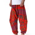 thumbnail image 2 of Birdeem Pantalon Décontracté Mode Rétro Imprimé Taille Mi-Haute pour Hommes, 2 of 9