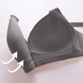 thumbnail image 4 of Yuyuzo Plus Size Wireless Bras for Women Full Coverage Deep Cup Adjustable Strap Push up Everyday Bras, 4 of 4