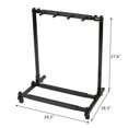 thumbnail image 3 of Multi Guitar Stand Triple Folding Holder Rack Bass Acoustic Guitar Bracket Shelf Musical Instrument Accessories, 3 of 8