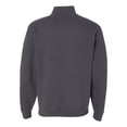 thumbnail image 2 of Jerzees Mens NuBlend Quarter Zip Cadet Collar Sweatshirt, S, Charcoal Grey, 2 of 2