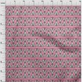 thumbnail image 3 of oneOone Cotton Cambric Fabric Floral & Triangle Block Fabric Prints By Yard 56 Inch Wide, 3 of 4