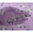 thumbnail image 4 of oneOone Viscose Chiffon Fabric Dot|Floral & Stork Bird Printed Craft Fabric BTY 42 Inch Wide, 4 of 4