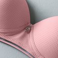 thumbnail image 4 of Kcodviy Women Lace Back Button Woman Bras Shaping Cup Adjustable Shoulder Small Sports Bra Strap Large Size Underwire Big Bras Bra, 4 of 7