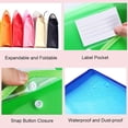 thumbnail image 4 of Ecohintz Plastic Folders A5 Expanding File Folder - Snap-Closure Document Organizer with Pockets | Transparent School/Office Pouch, Plastic Folders with Snap Closure, Purple, 4 of 9