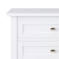 thumbnail image 4 of Simpli Home Warm Shaker Wood 24" Transitional Bedside Nightstand Table in White, 4 of 8