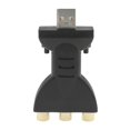 thumbnail image 4 of Miulika USB Male To 3 RCA Female Audio Video Adapter AV Converter Cable Cord TV, 4 of 8