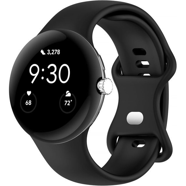 KOMI Band Compatible with Google Pixel Watch 3 41mm/Pixel Watch 2/1, Soft Silicone Sport Watch Bands Replacement Watch Strap Bracelet for Google Pixel Watch Smartwatch Accessories