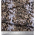 thumbnail image 3 of Soimoi Rayon Fabric Leopard & Tiger Animal Skin Decor Fabric Printed Yard 42 Inch Wide, 3 of 3