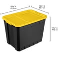 thumbnail image 4 of Sterilite Boîte Empilable 102L- Jaune, 4 of 4