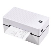 JP-CC430 High-Speed Direct Thermal Label Printer with 203 DPI Resolution, 180mm/s Printing Speed, Supports 26-118mm Media Width, USB Connectivity, U-Disk Included, 100-240V US Plug, White, Compatible