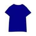 thumbnail image 3 of T-Shirts for Girls Crew Neck Solid Short Sleeve Summer Tops Kids Basic Tees 3-14 Years, 3 of 5
