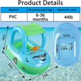 thumbnail image 3 of Baby Inflatable Pool Float with Sun Protection ，Car Shaped Babies Swim Float Boat for Toddler Infant Swim Ring Pool Spring Floaties Summer Beach Outdoor Play Fit 6-36Months, 3 of 7