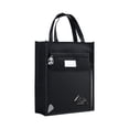 thumbnail image 2 of Birdeem Large Capacity Canvas Tote Bag with Multiple Compartments, Organizer Storage Bag Featuring Transparent PVC Pocket and Side Mesh Holder, Ideal for Commuting, Travel, and Daily Essentials, 2 of 9