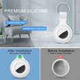 thumbnail image 4 of LAICAIW [4 Pack] Étui AirTag pour Apple AirTag 2021, Anti-Perte pour Étui AirTags Compatible avec Porte-Clés AirTag Anneau de Clé, Anti-Rayures pour Support AirTags Housse de Protection pour Apple AirTags Case Acces, 4 of 7