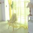 thumbnail image 1 of Panneau de Rideau de Fenêtre en Voile Transparent Jaune, Draperie Translucide Légère pour Salon (80x200 cm), 1 of 8